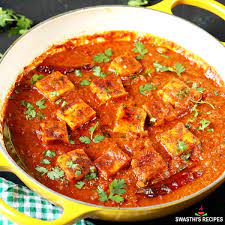 [Soft cubes of paneer (Indian cottage cheese) are simmered in a velvety, aromatic gravy made from a blend of cashew nuts, cream, and tomatoes. Infused with a medley of spices, including cardamom, cloves, and saffron, this dish exudes richness and sophistication] Shahi Paneer